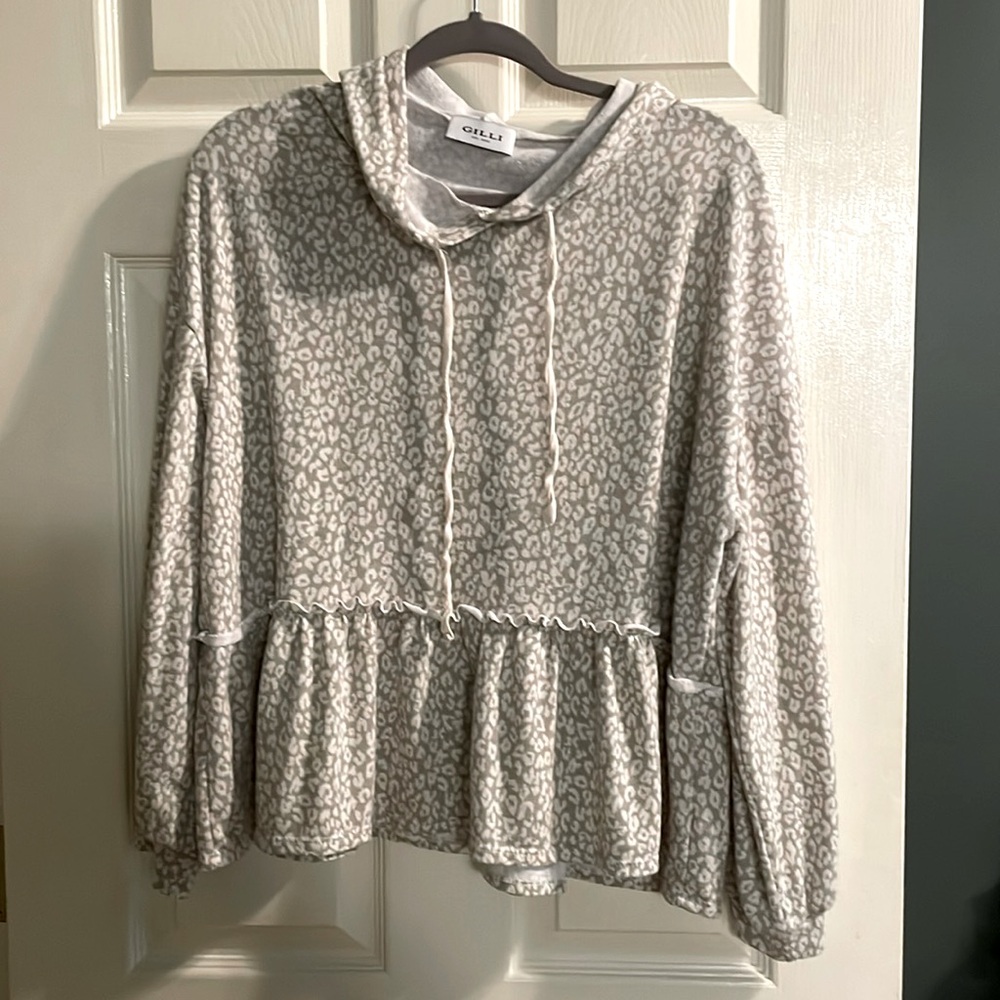 Peplum hoodie